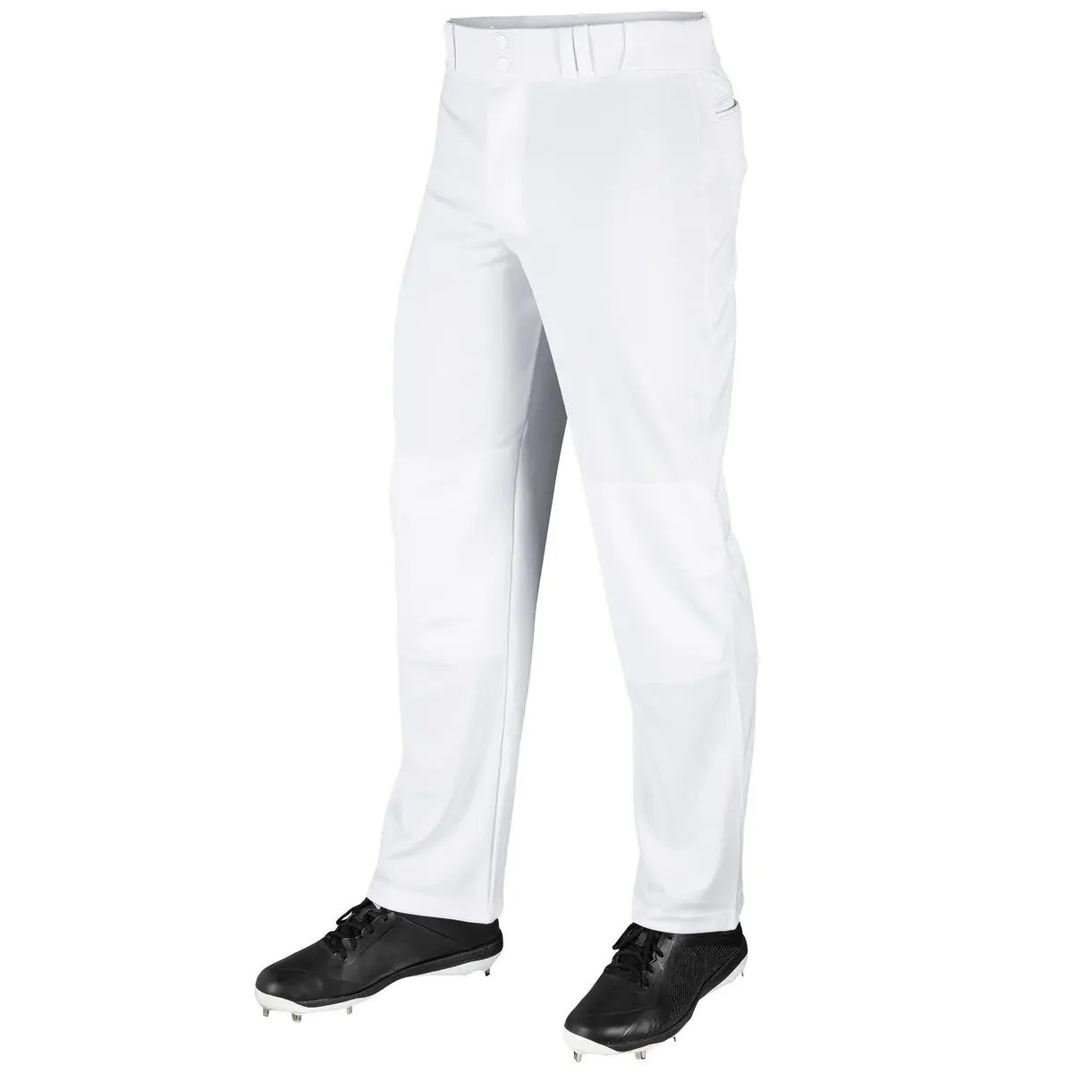 Champro MVP OB OpenBottom Loose-Fit Baseball Pant in Solid White | Reinforced Double Knee, X-Large - main product image