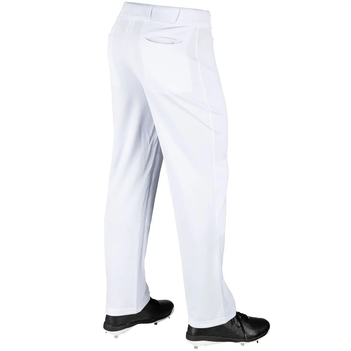Champro MVP OB OpenBottom Loose-Fit Baseball Pant in Solid White | Reinforced Double Knee, X-Large - view 3
