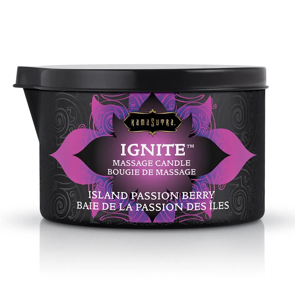 KAMA SUTRA Massage Candle Island Passion Berry Scent | Wax-Free, Skin Conditioning, Romantic (70-120 chars) - main product image
