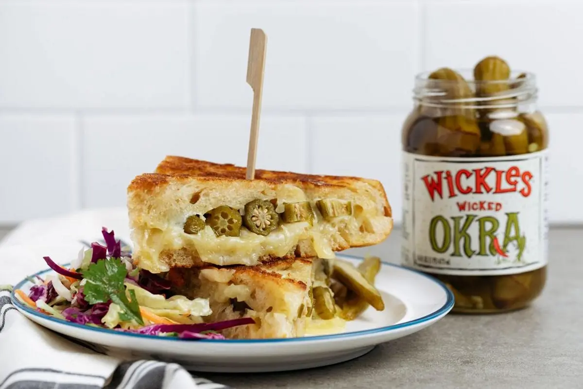 Wickles Wicked Okra 16 OZ | Spicy, Sweet & Vegan Pickle Relish, 4 Pack - view 5