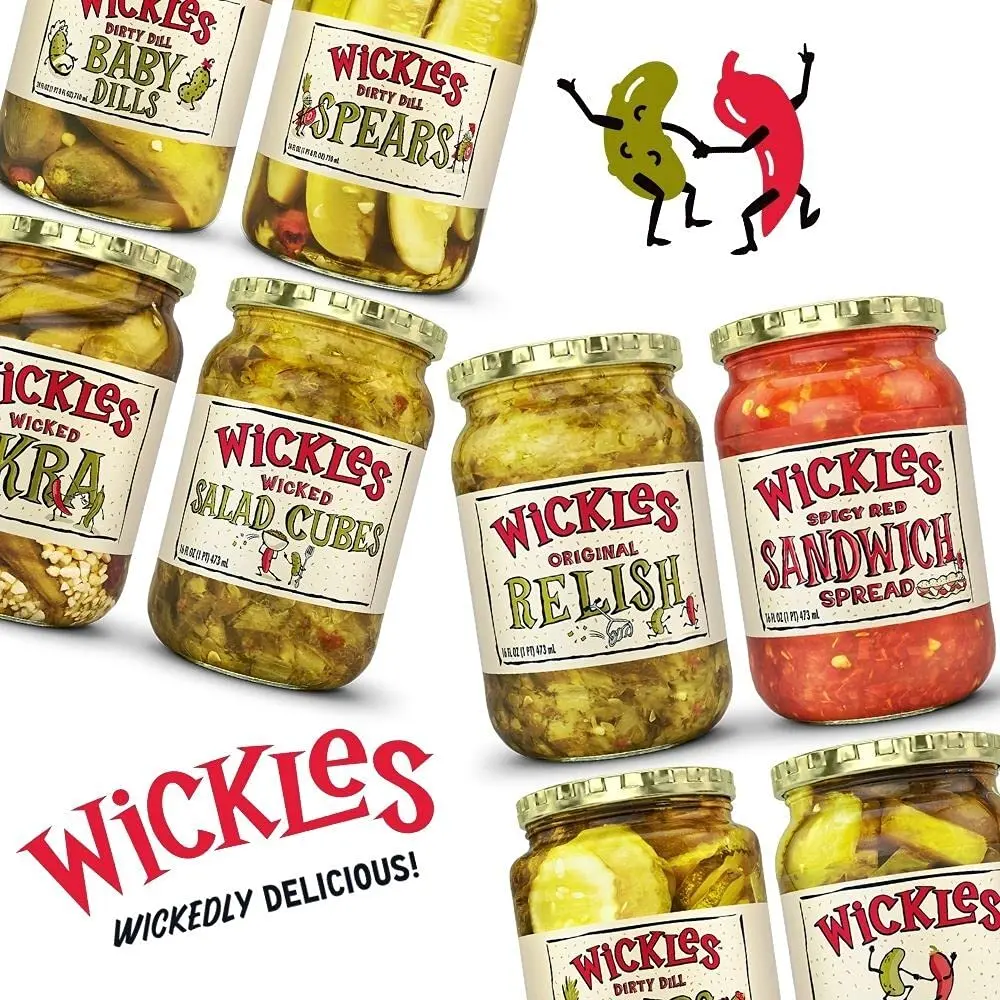 Wickles Wicked Okra 16 OZ | Spicy, Sweet & Vegan Pickle Relish, 4 Pack - view 7