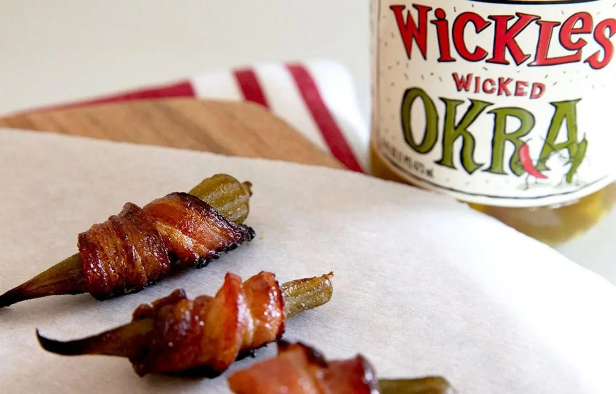 Wickles Wicked Okra 16 OZ | Spicy, Sweet & Vegan Pickle Relish, 4 Pack - view 4