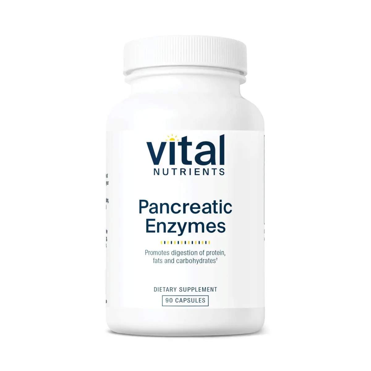 Vital Nutrients Pancreatic Enzymes 1,000mg 90 Capsules | Digestive Health Support with Protease, Amylase & Lipase - main product image