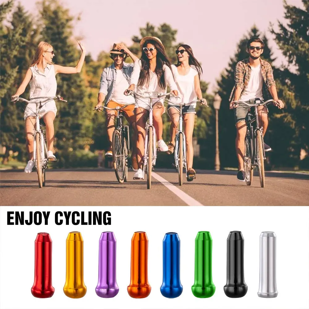 HZJD Bike Cable End Caps & O-Ring Set (48pcs + 6pcs) | Durable Aluminum Alloy, Multi-Coloured, Universal Fit for All Bicycles - view 5