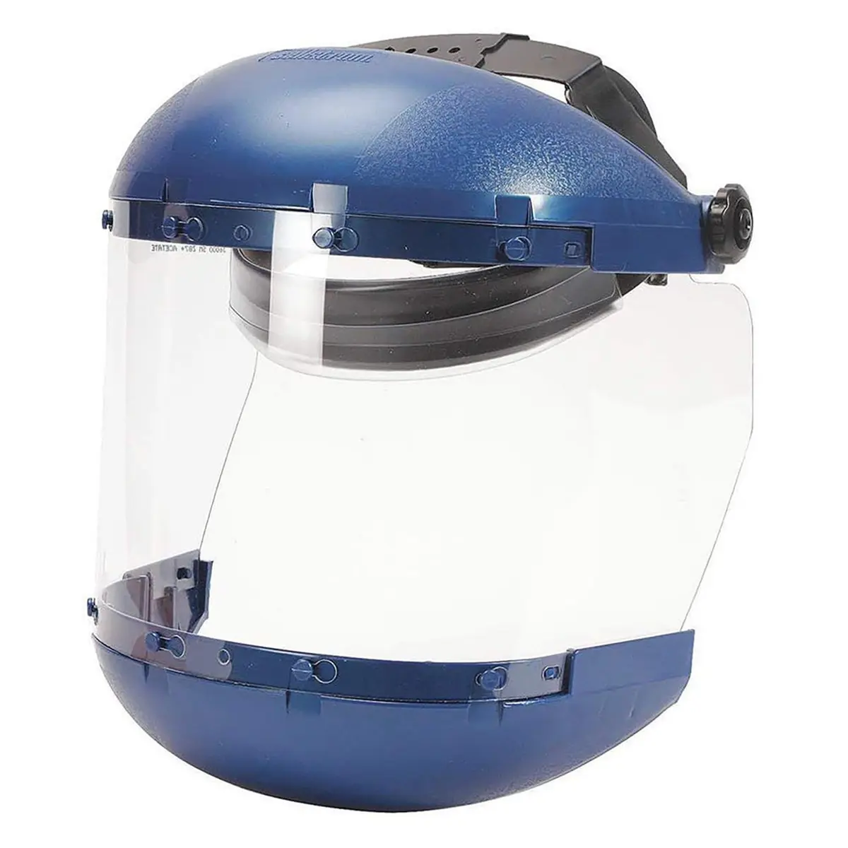 Sellstrom 380 Series Face Shield Lightweight High Impact Polycarbonate Clear Tint with Adjustable Ratchet Headgear for Grinding Cutting CSA Z94.3 - main product image