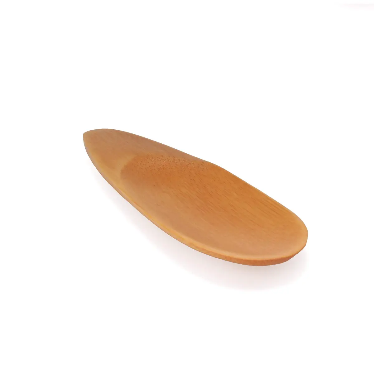 BambooMN 4" Small Solid Bamboo Oval Scoop | Eco-Friendly Kitchen Utensil for Spices & Sauces - view 2