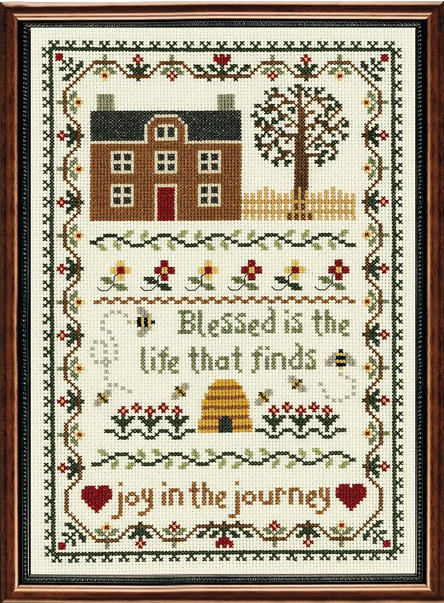 Janlynn Joy in The Journey Counted Cross Stitch Kit 29.2 cm x 19.7 cm (11.25" x 7.75") | Beginner-Friendly Stamped Pattern - main product image