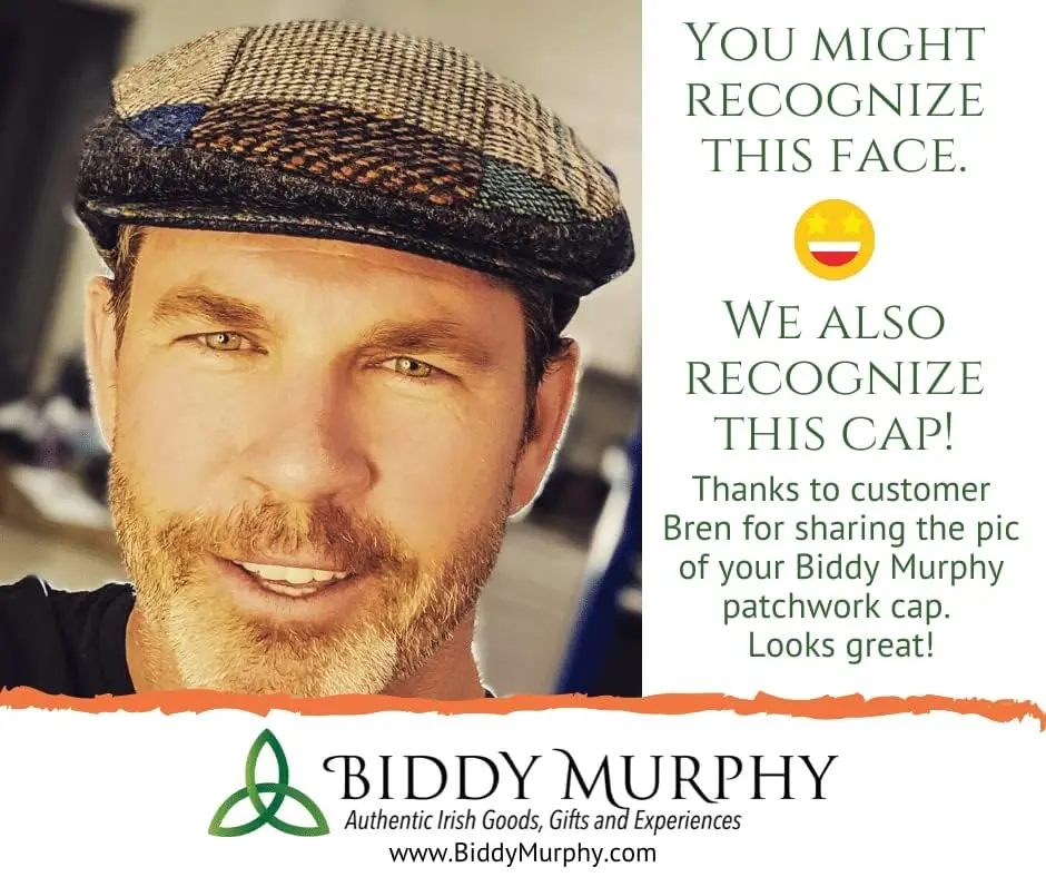 Biddy Murphy Newsboy Flat Cap, 100% Irish Wool, Patchwork, Multicolor, XL | Unique Irish Tweed Style - view 11