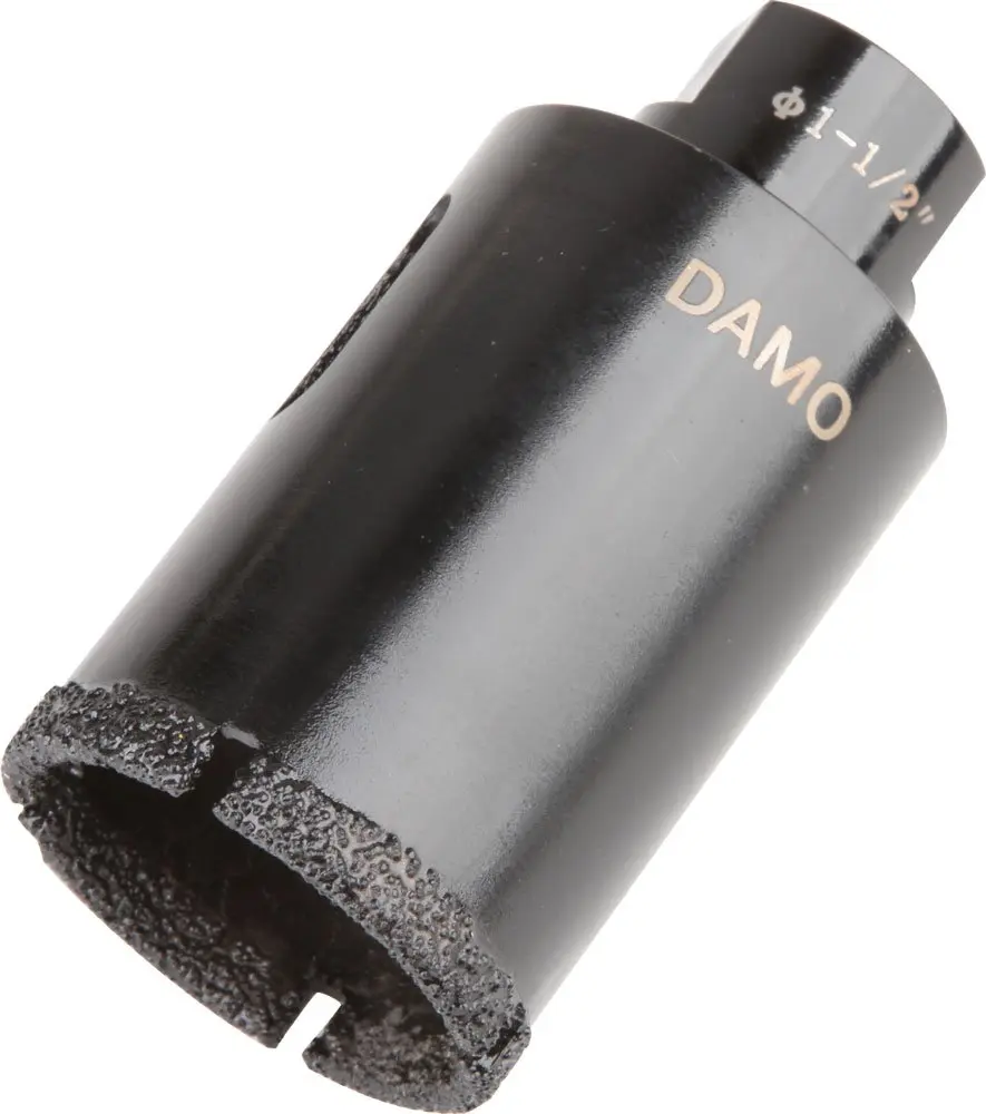 DAMO 1-1/2 inch Diamond Core Drill Bit for Porcelain, Ceramic, Tile, Quartzite, Granite, Marble, Stone & Brick | Vacuum Brazed Tech - main product image