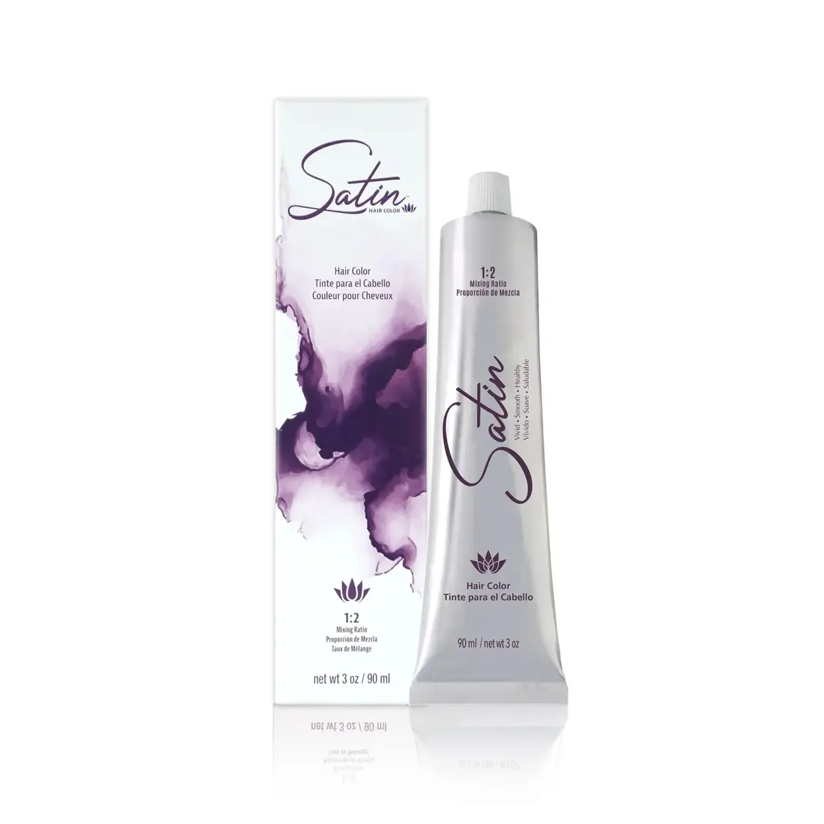 Satin Hair Color Ash Series Light Ash Brown 5A | Permanent Hair Dye 3 Oz - main product image