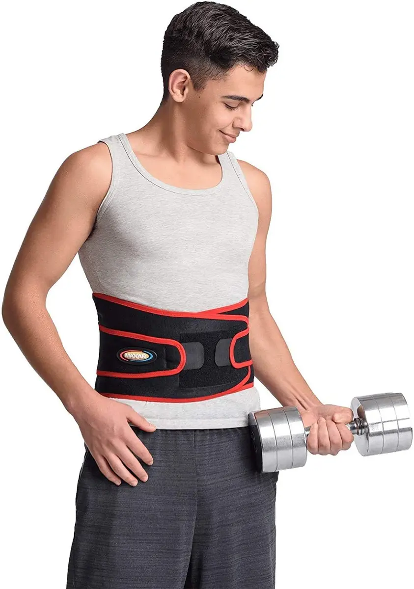 MAXAR Airprene Sports Back Brace with 18 Magnets | Support & Pain Relief for Lower Back (70-120 chars) - main product image