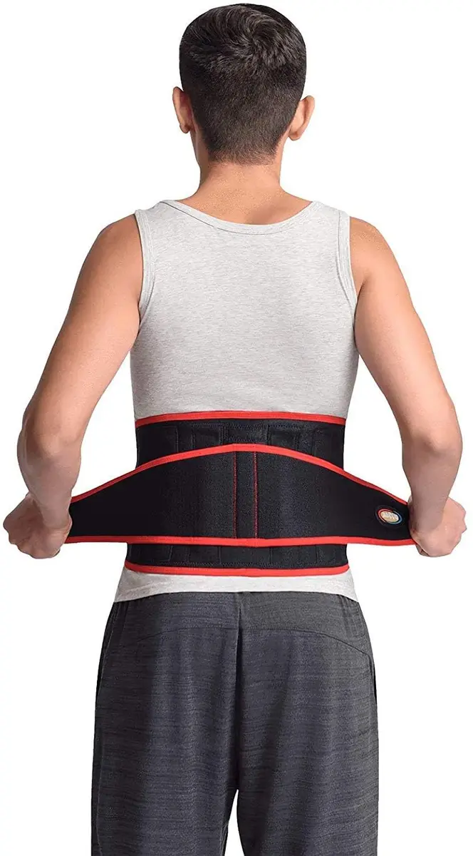 MAXAR Airprene Sports Back Brace with 18 Magnets | Support & Pain Relief for Lower Back (70-120 chars) - view 3