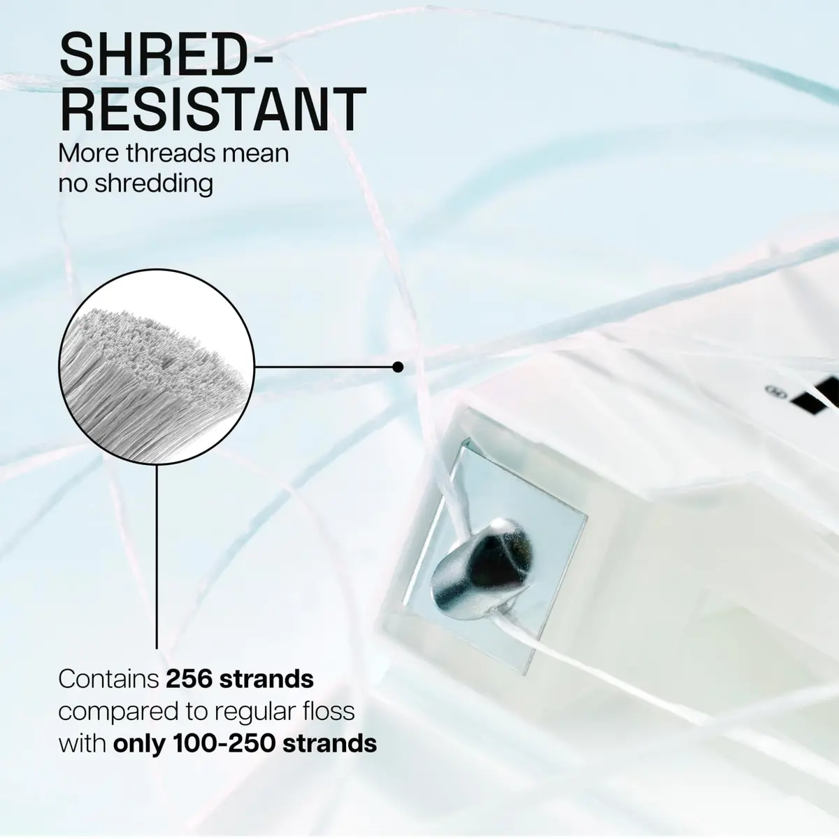REACH Waxed Dental Floss, Unflavored, 165 ft (49.5 m) | Shred Resistant Plaque Remover - view 3