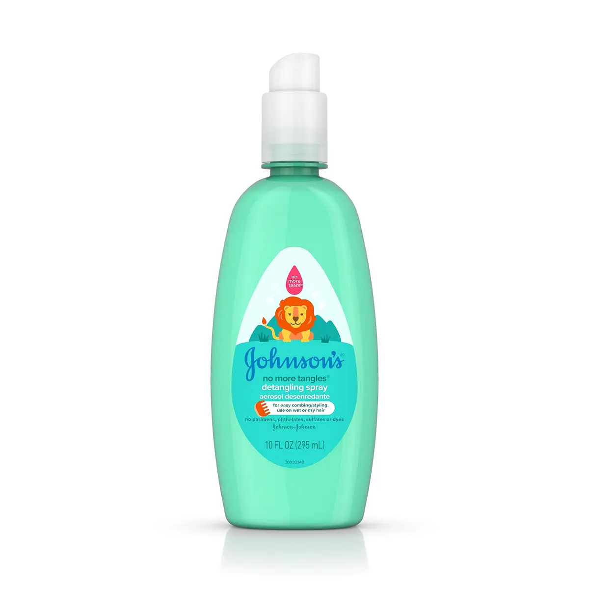 Johnson's No More Tangles Detangling Spray for Kids 296ml (10 fl. oz) | Hypoallergenic & Paraben-Free Formula - main product image
