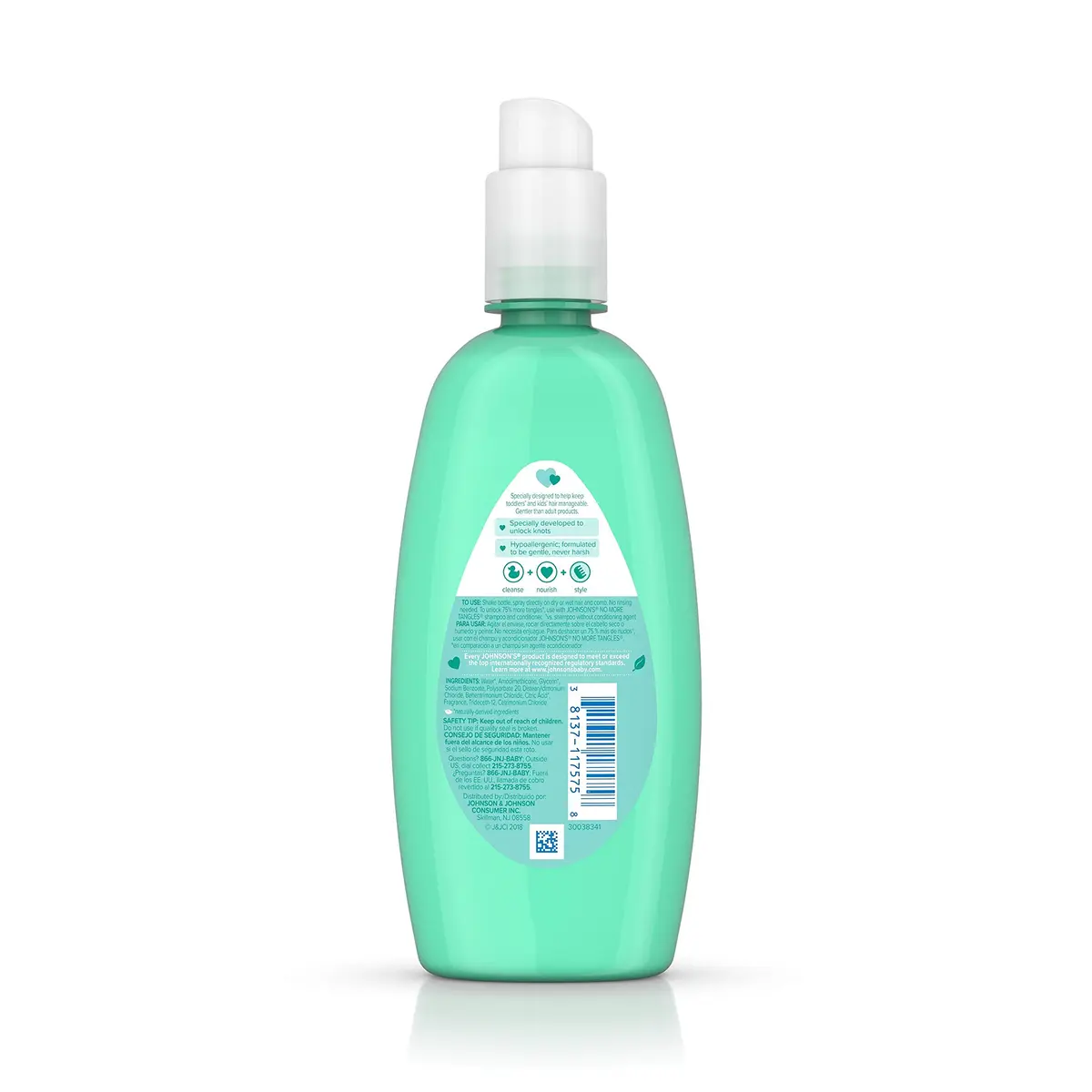 Johnson's No More Tangles Detangling Spray for Kids 296ml (10 fl. oz) | Hypoallergenic & Paraben-Free Formula - view 6