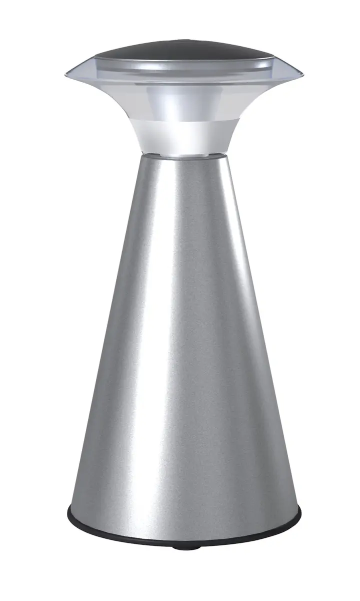 LIGHT IT! Lanterna Touch Silver Portable LED Lantern | One Touch Operation, 200 Lumens, Battery Powered - main product image