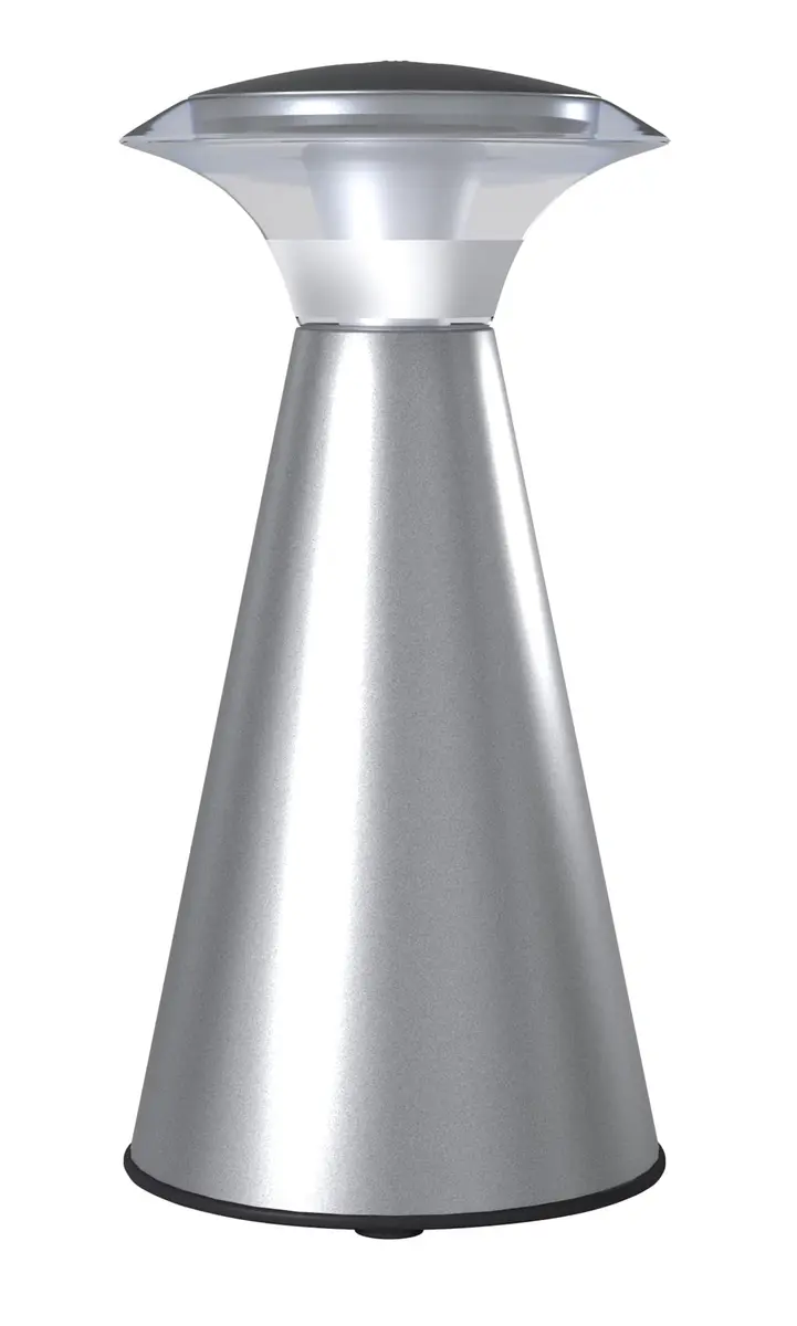 LIGHT IT! Lanterna Touch Silver Portable LED Lantern | One Touch Operation, 200 Lumens, Battery Powered - view 3