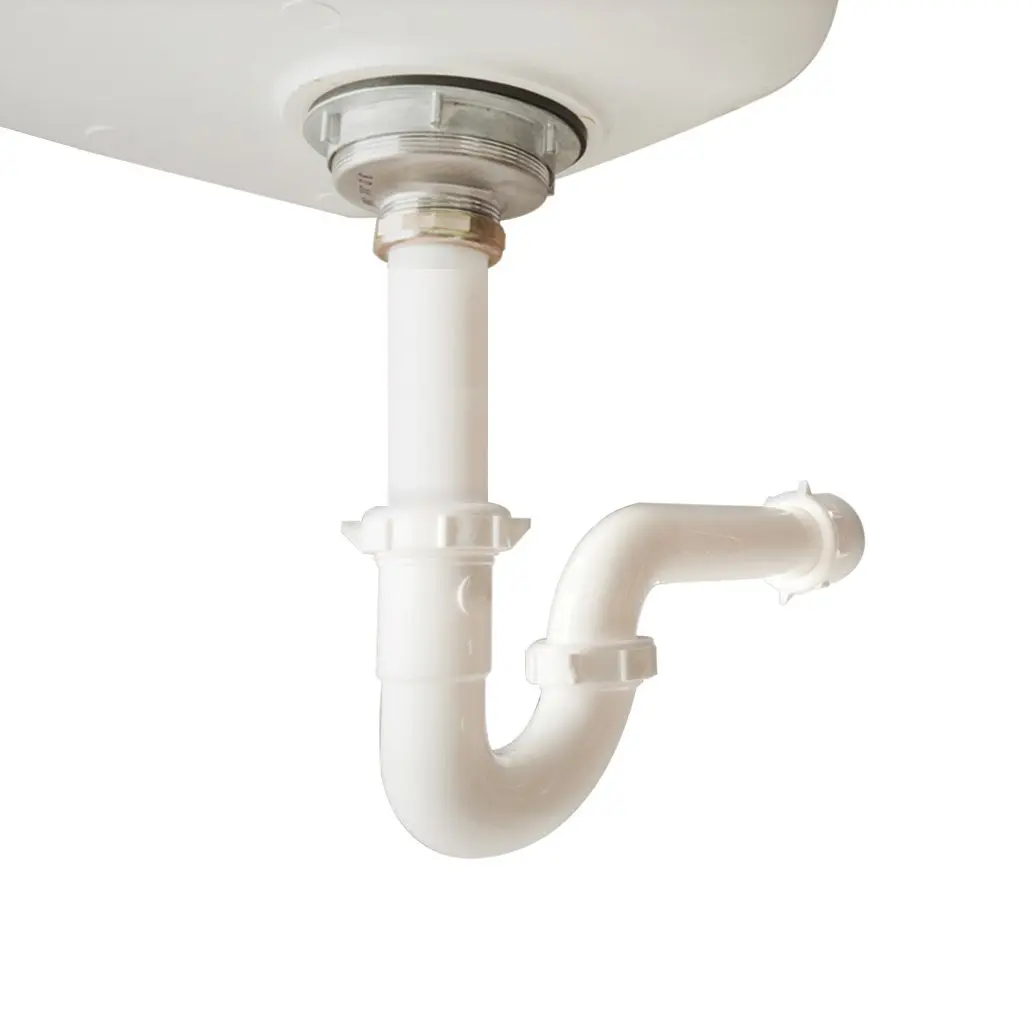 Keeney White Polypropylene P-Trap with PVC Adaptor 15.2 cm (6 in) | Prevents Toxic Gases - view 3