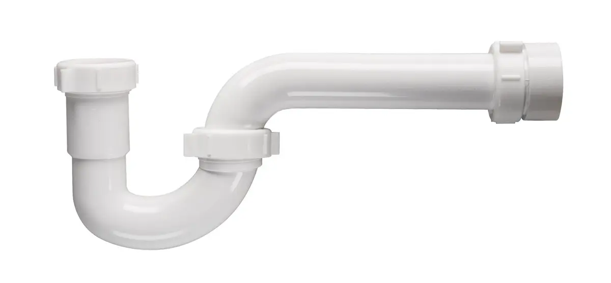 Keeney White Polypropylene P-Trap with PVC Adaptor 15.2 cm (6 in) | Prevents Toxic Gases - view 4