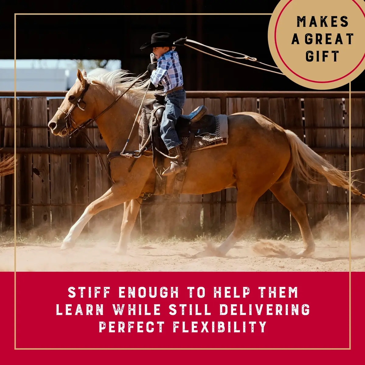 Weaver Equine Waxed Nylon Kids Lasso Rope for Practice, 5/16" x 20" | Durable, Kid-Friendly Roping Tool - view 4