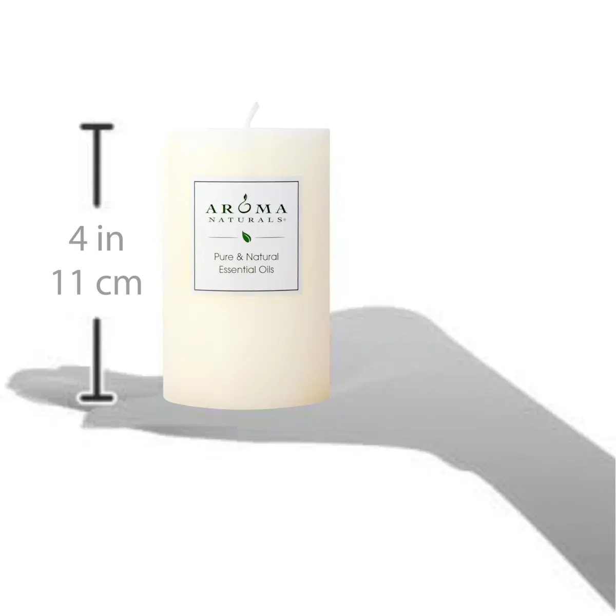 Aroma Naturals Orange, Clove & Cinnamon Pillar Candle 6.35cm x 10.16cm | Natural Essential Oil Scented - view 3