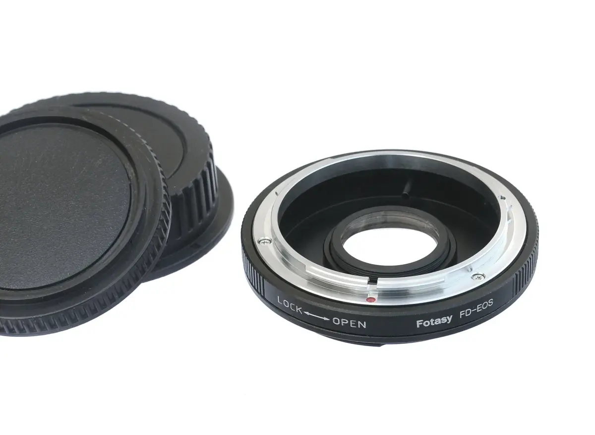 Fotasy FD Lens to Canon EF/EF-S Mount Adapter with Glass Element | Manual Focus Infinity Focus - main product image