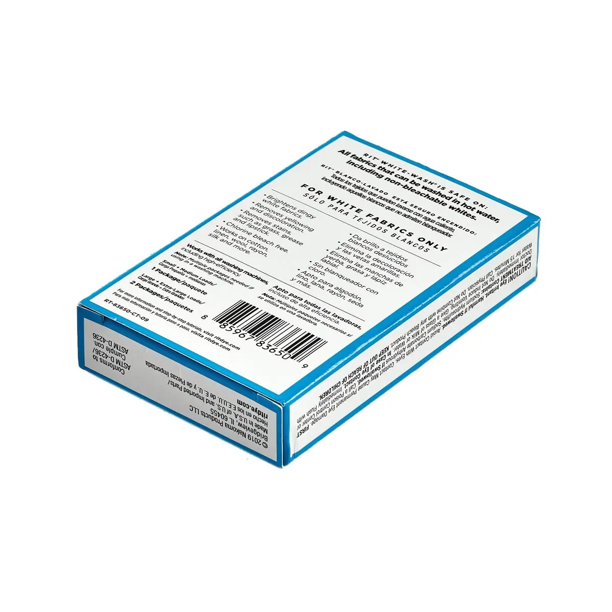 Rit Powdered Fabric Dye White Wash 1.8765 oz (53.2 g) | All-Purpose Dye for Natural Fibers - view 4
