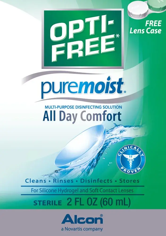 Opti-Free Puremoist Multi-Purpose Contact Lens Solution 59ml (2 Fl Oz) | Doctor Recommended for All-Day Comfort - view 2