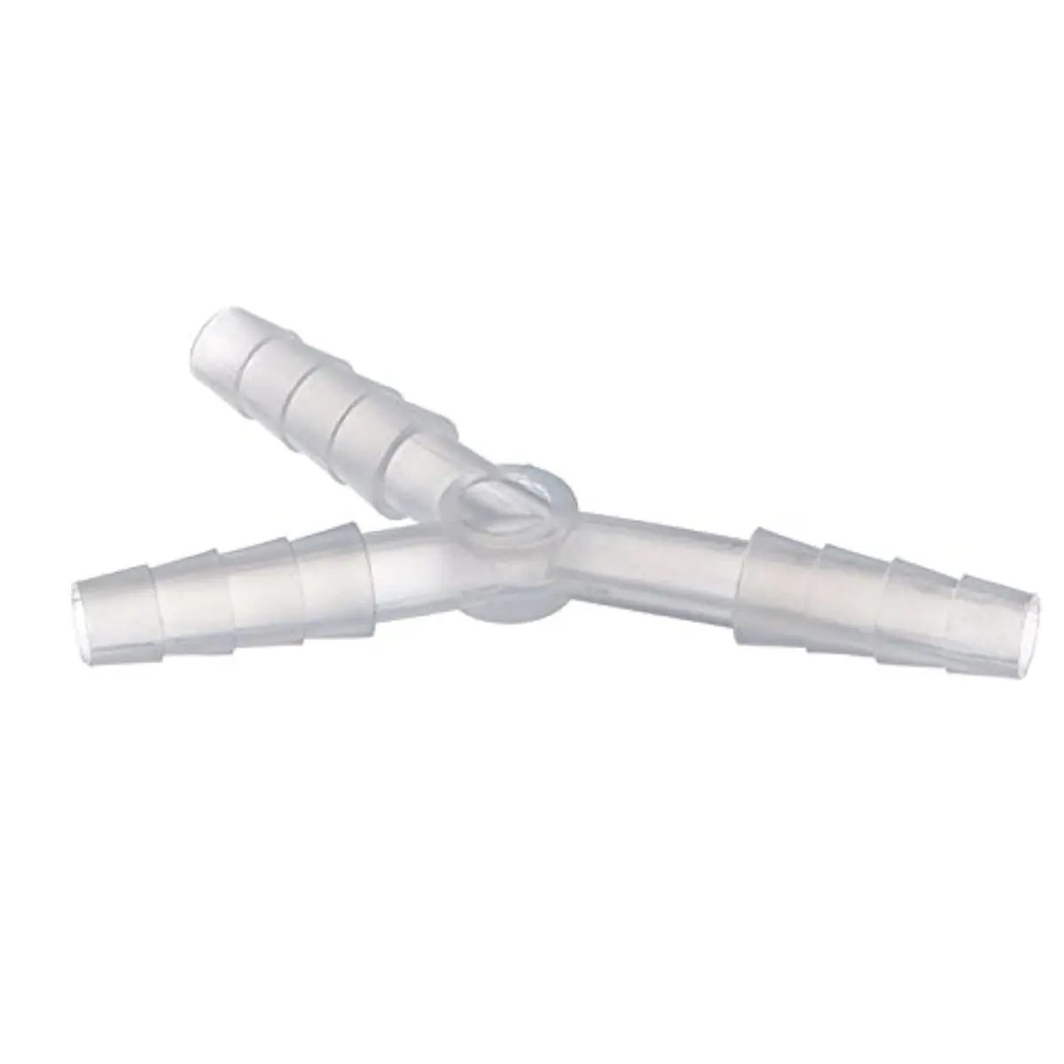 AG Industries Respiratory Connectors "Y" Oxygen Tubing Connector | Transparent Plastic, Standard Adult, NPT Thread - main product image