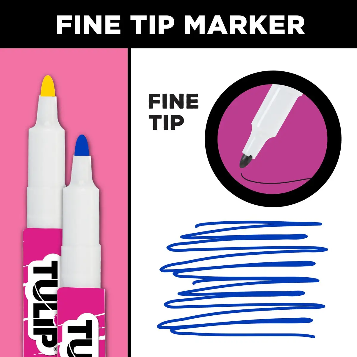 Tulip Fabric Markers, Primary, 6 Count (Pack of 6) | Vibrant Permanent Color for Fabric & Surfaces - view 5