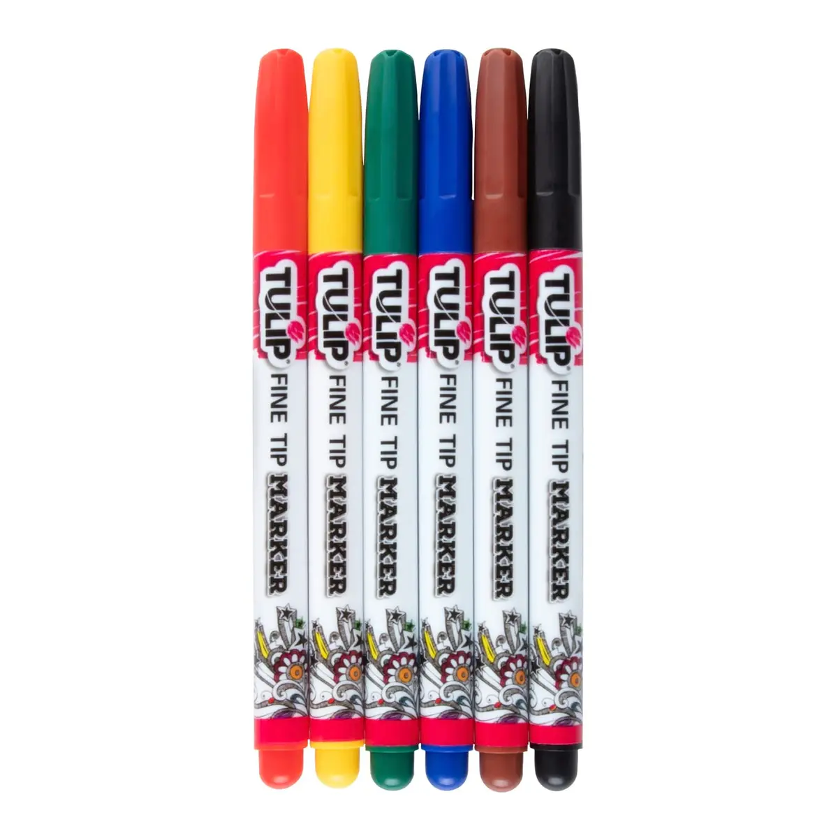 Tulip Fabric Markers, Primary, 6 Count (Pack of 6) | Vibrant Permanent Color for Fabric & Surfaces - view 2