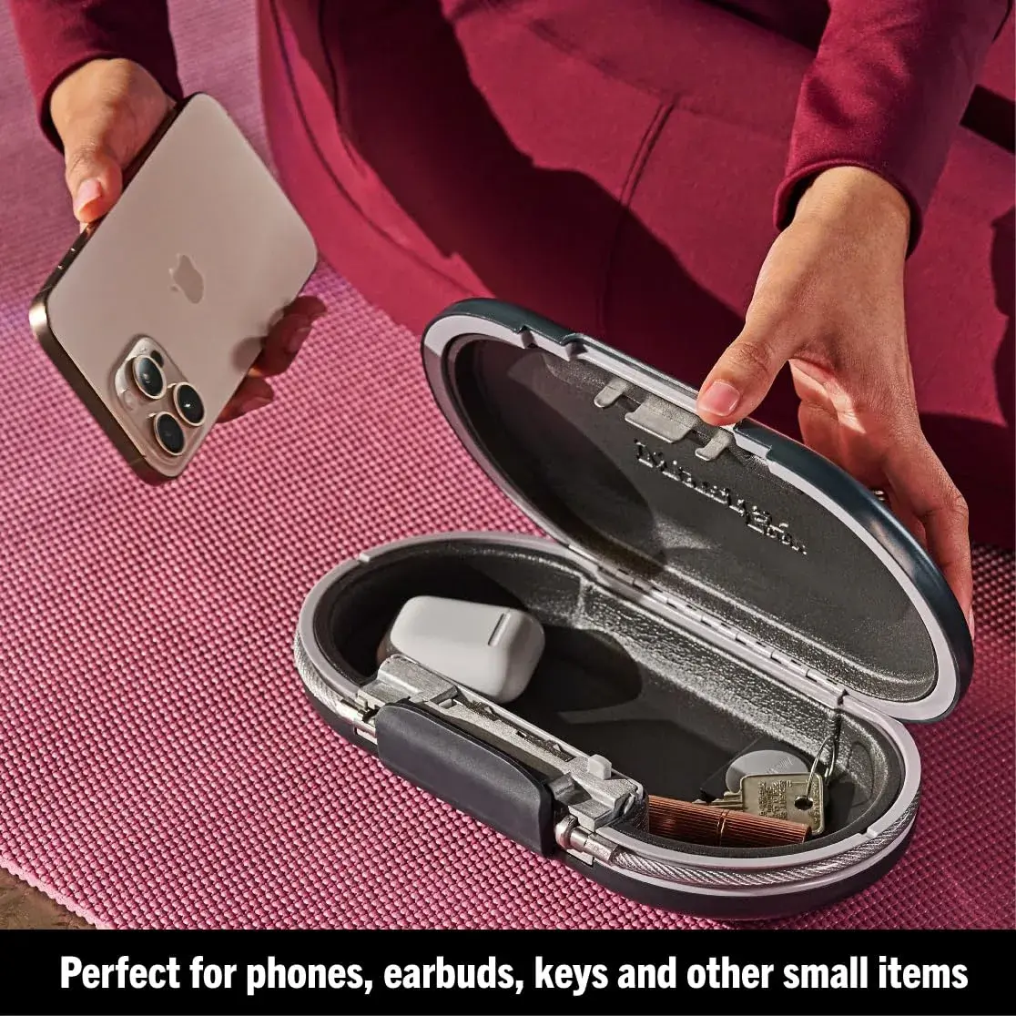 Master Lock 5900D Portable Travel Safe with Cable, 0.08 cu ft (2.6 x 9.8 x 5.5 in) | Secure Combination Lock Box for Valuables - view 6