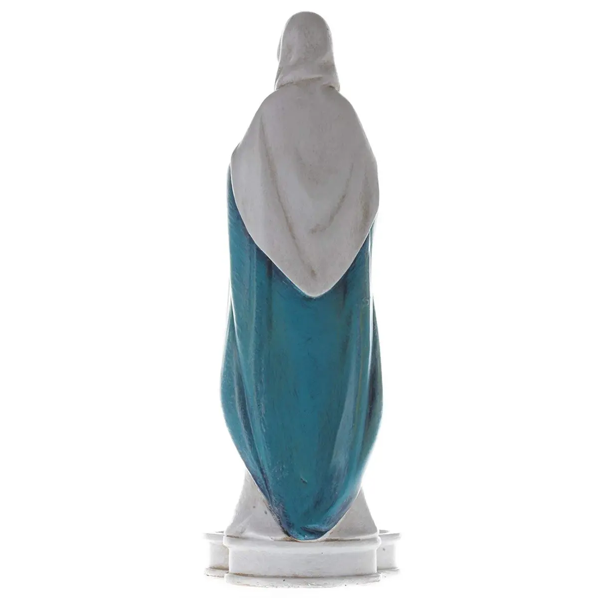 CB Virgin Mary Rosary Holder Statue 8 Inch | Religious Collectible Figurine with Rose Pattern - view 2