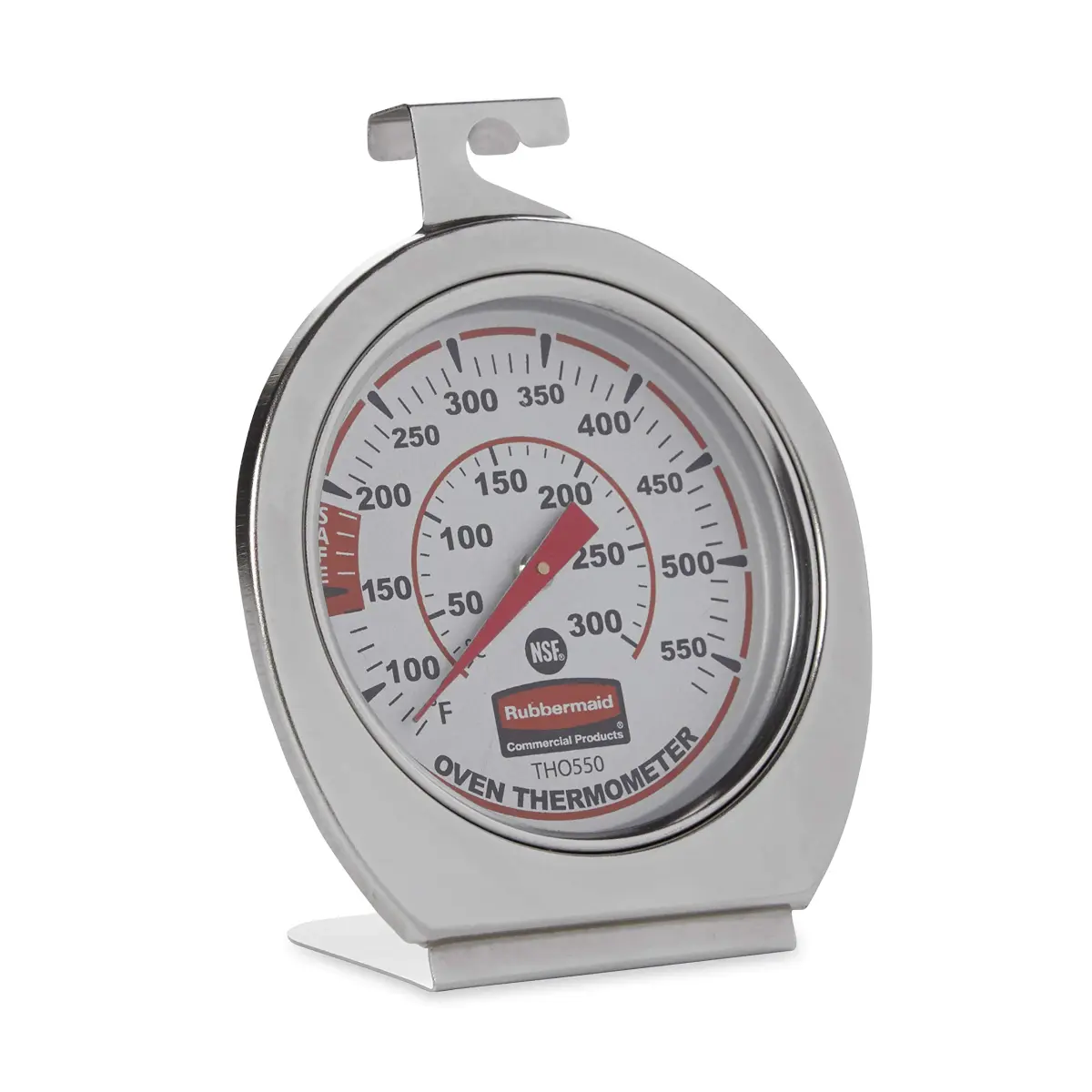 Rubbermaid Commercial Products Stainless Steel Oven Thermometer 60-580°F (20-300°C) | NSF Certified - main product image