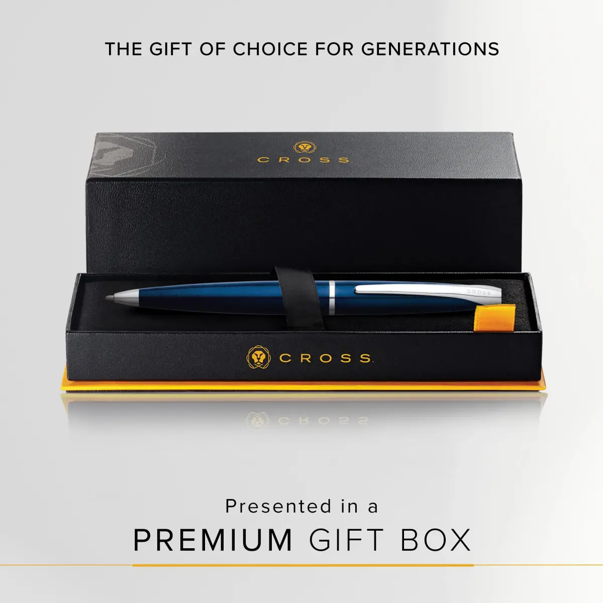 Cross ATX Translucent Blue Lacquer Ballpoint Pen, Medium Point, Black Ink | Smooth Writing, Ergonomic Grip - view 4