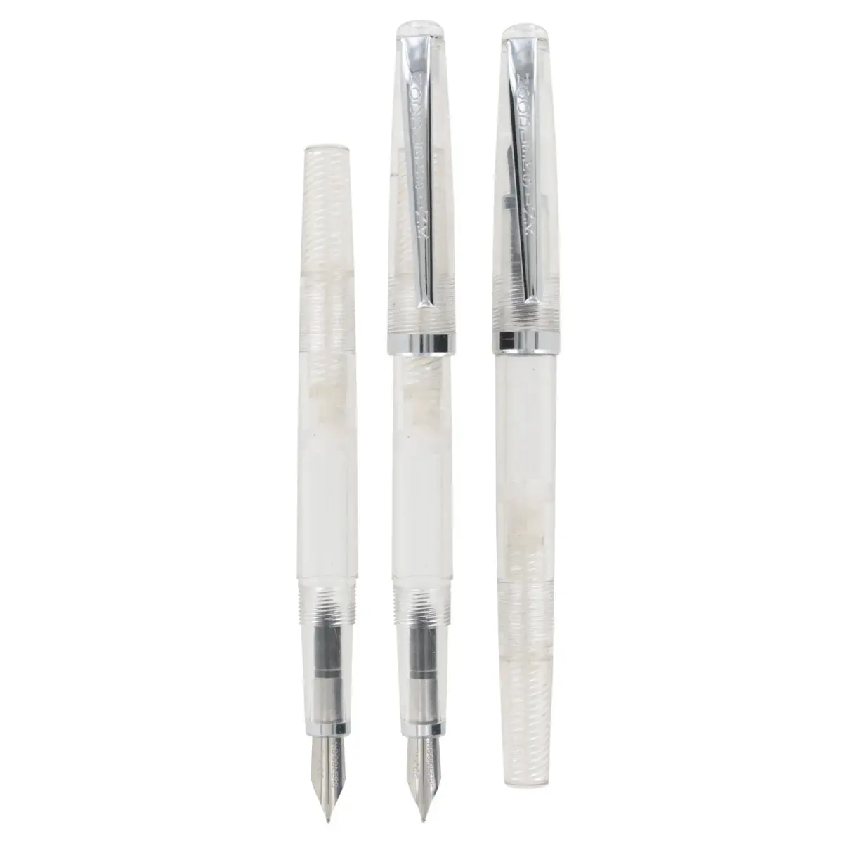 Noodler's Clear Demonstrator Piston Fill Flex Nib Fountain Pen Medium Point | Smooth Ink Flow Writing Instrument - view 4