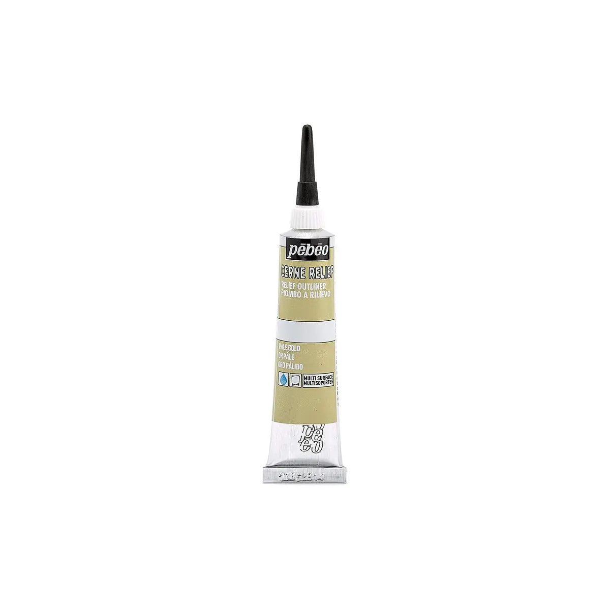 Pebeo Vitrail Cerne Relief Dimensional Paint 20ml (0.68 Fl Oz) Pale Gold | Water-Based Outliner for Glass & Metal - main product image