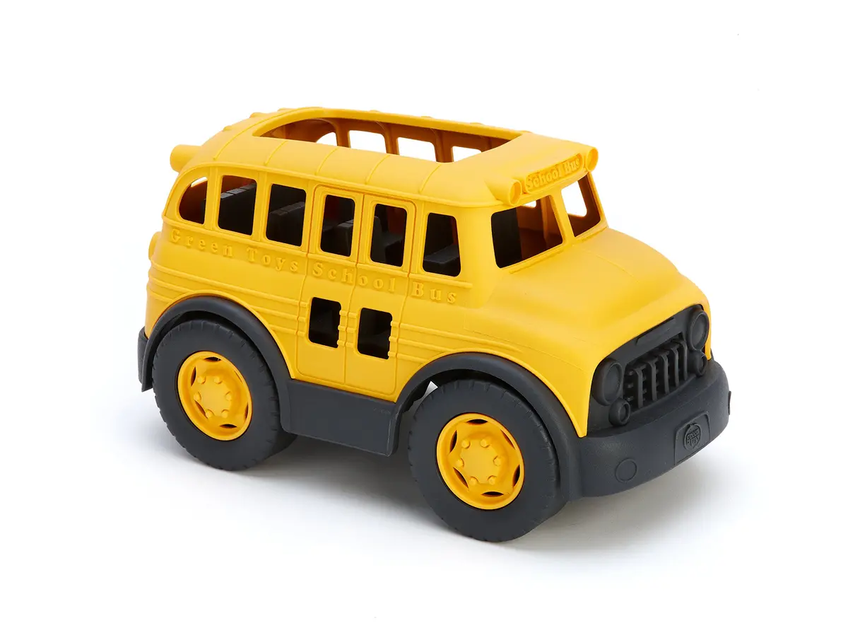 Green Toys School Bus | Eco-Friendly Non-Riding Toy Vehicle for Kids 1+ | Made in USA - main product image