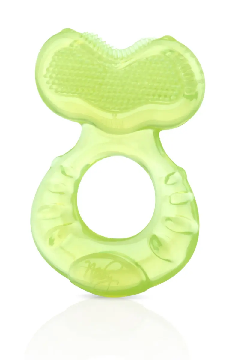Nuby Silicone Teethe-EEZ Teether with Bristles & Case | BPA-Free, Fish Shape, 3+ Months - view 5