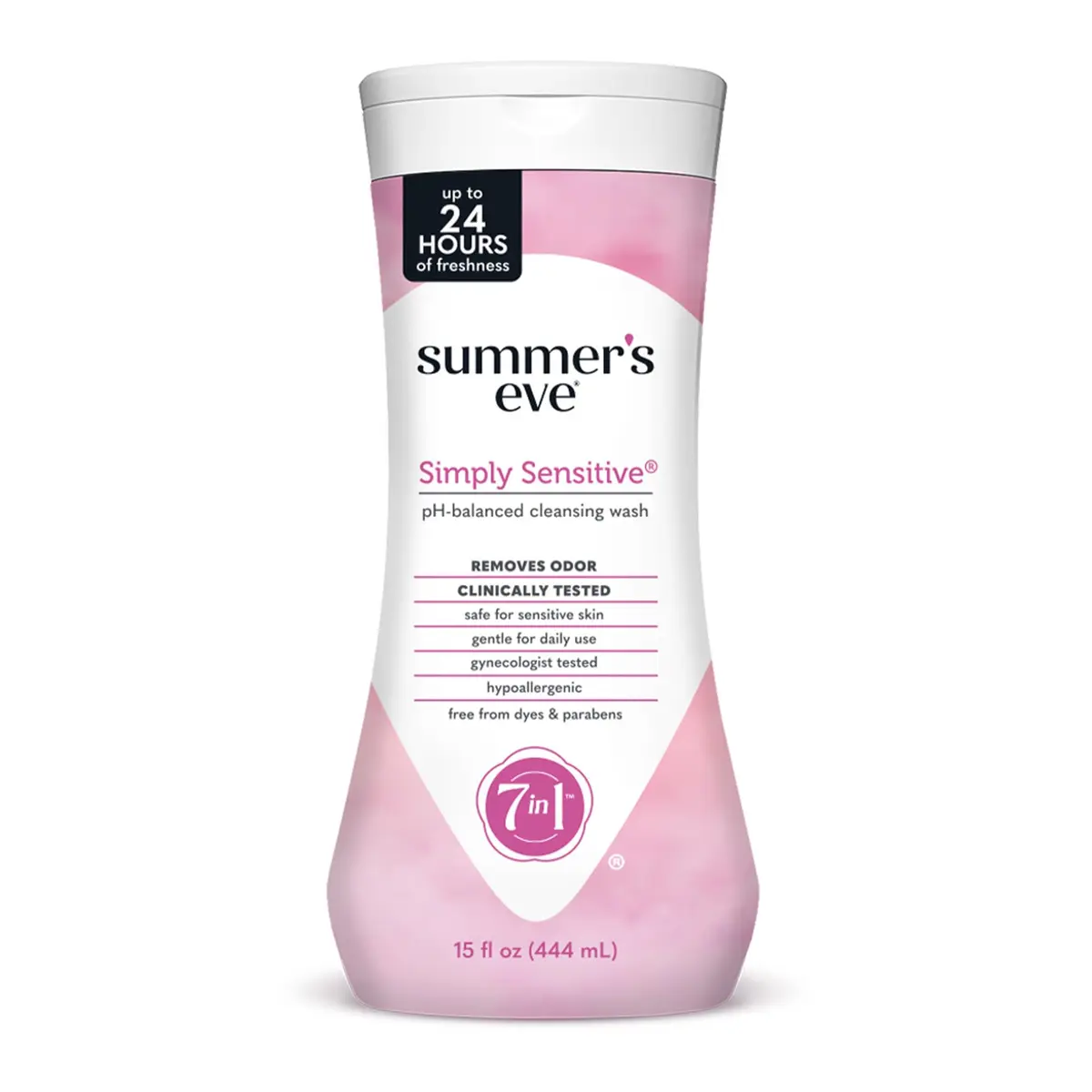Summer's Eve Simply Sensitive Daily Feminine Wash 443ml (15 Fl Oz) | pH-Balanced for Gentle Daily Cleansing - main product image