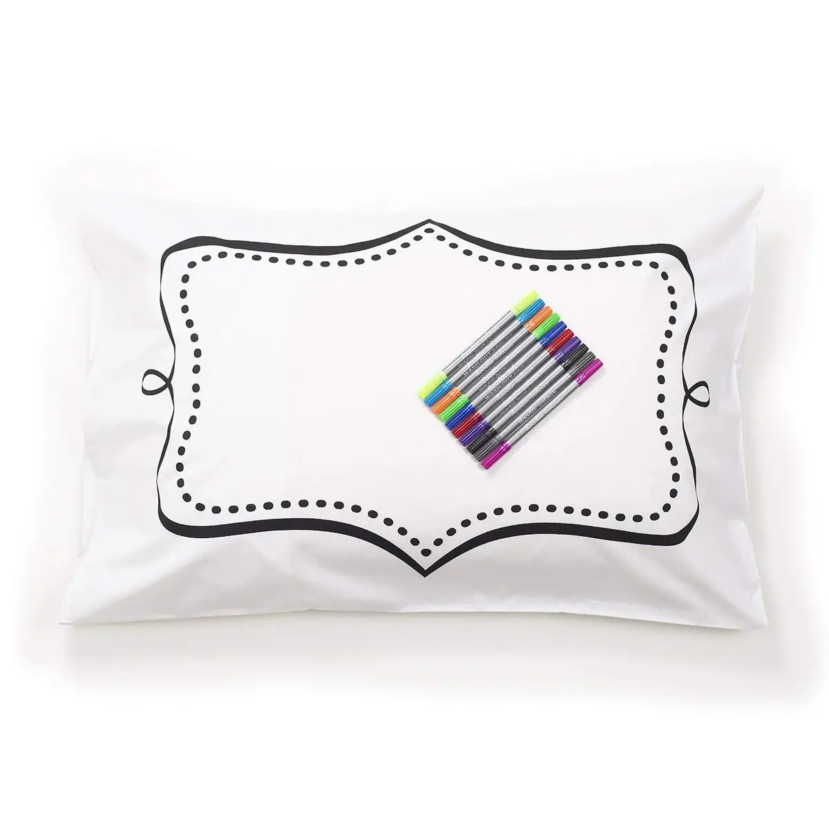 eatsleepdoodle Doodle Notebook Coloring Pillowcase, 20x30in | Reversible Cotton Pillowcase for Kids - view 8
