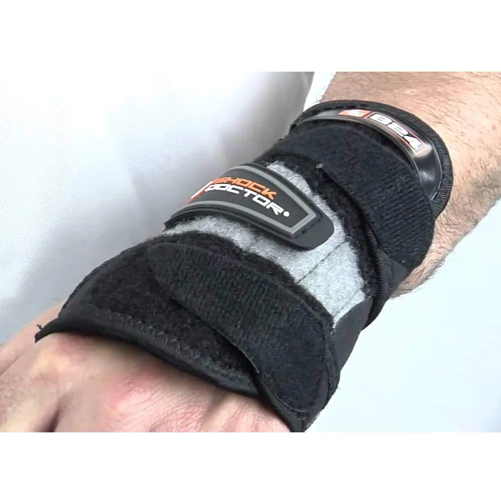 Shock Doctor Wrist 3-Strap Support Left Small | Moderate Hyperextension & Carpal Tunnel Relief - view 2