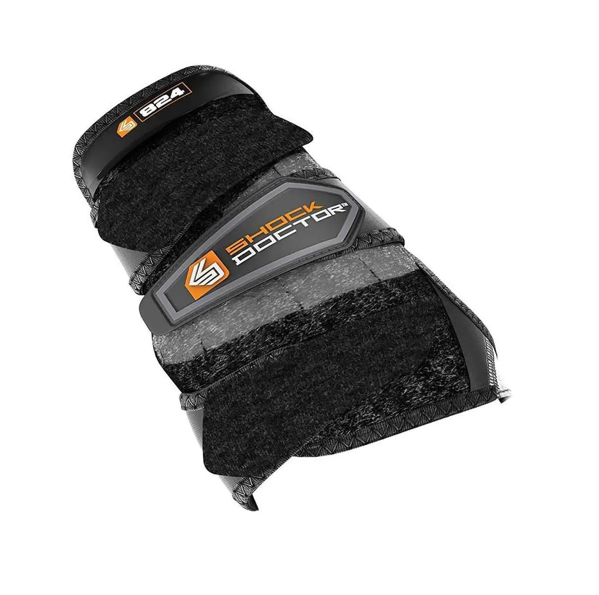 Shock Doctor Black Wrist 3-Strap Support (Left, Medium) | Adjustable Compression Wrap for Walking - main product image