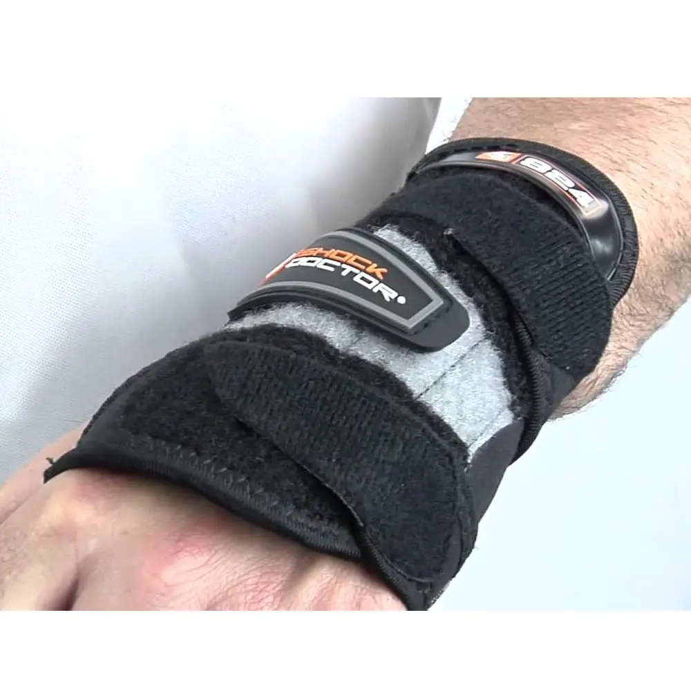 Shock Doctor Wrist 3-Strap Support Large Left | Adjustable Compression for Tendonitis Relief - view 2