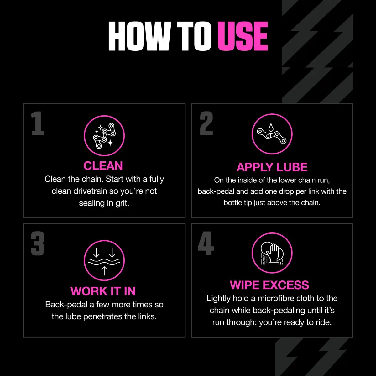Muc-Off Dry Chain Lube 50ml (1.7 Fl Oz) | Biodegradable Bike Lubricant for Dry, Dusty Conditions - view 5
