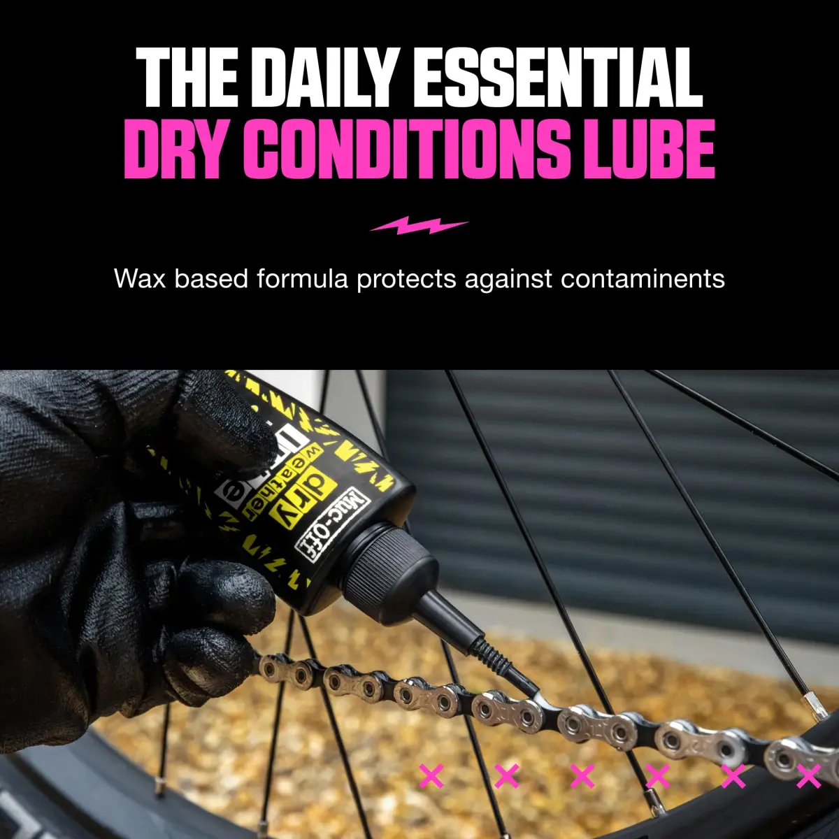 Muc-Off Dry Chain Lube 50ml (1.7 Fl Oz) | Biodegradable Bike Lubricant for Dry, Dusty Conditions - view 3