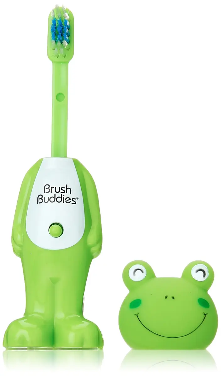 Brush Buddies Leapin' Louie Toothbrush | Fun Pop-Up Action, Soft Bristles, BPA-Free - main product image