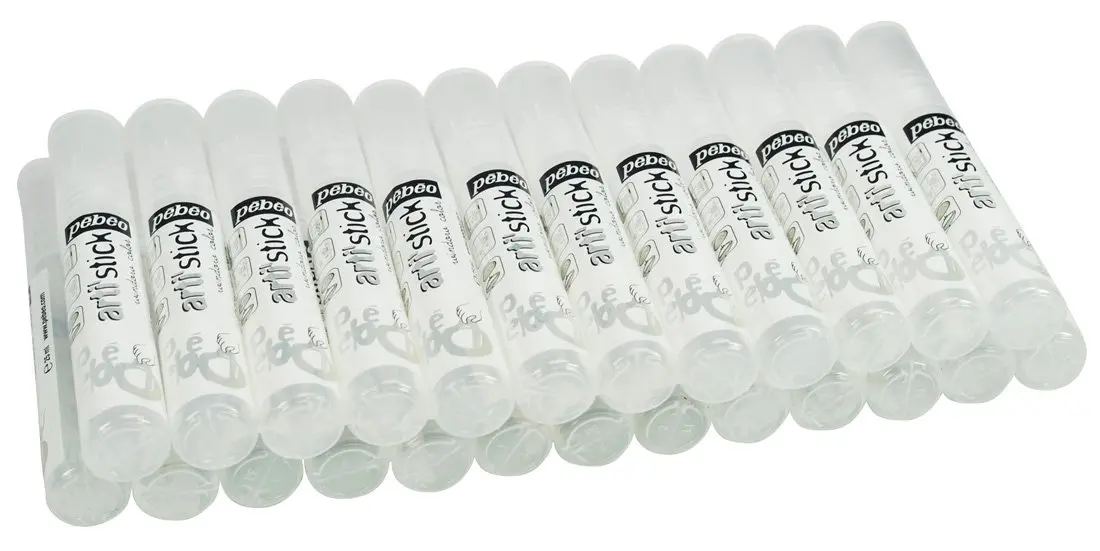 Pebeo Arti'Stick Set of 25 Empty Applicator Tubes | Refillable, Small Hand Size, Classroom Use - main product image