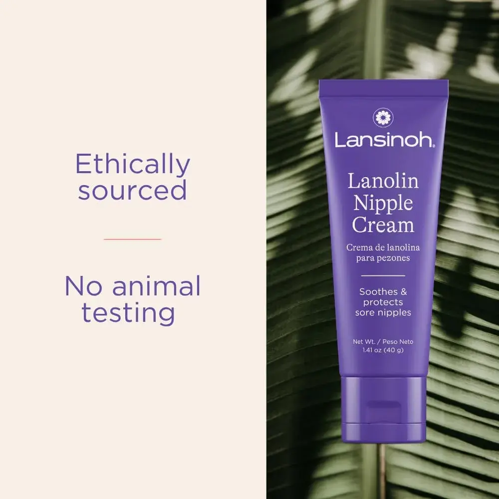 Lansinoh Lanolin Nipple Cream 40g (1.41 Oz) | 100% Natural, Safe for Baby, Dermatologist Tested - view 8