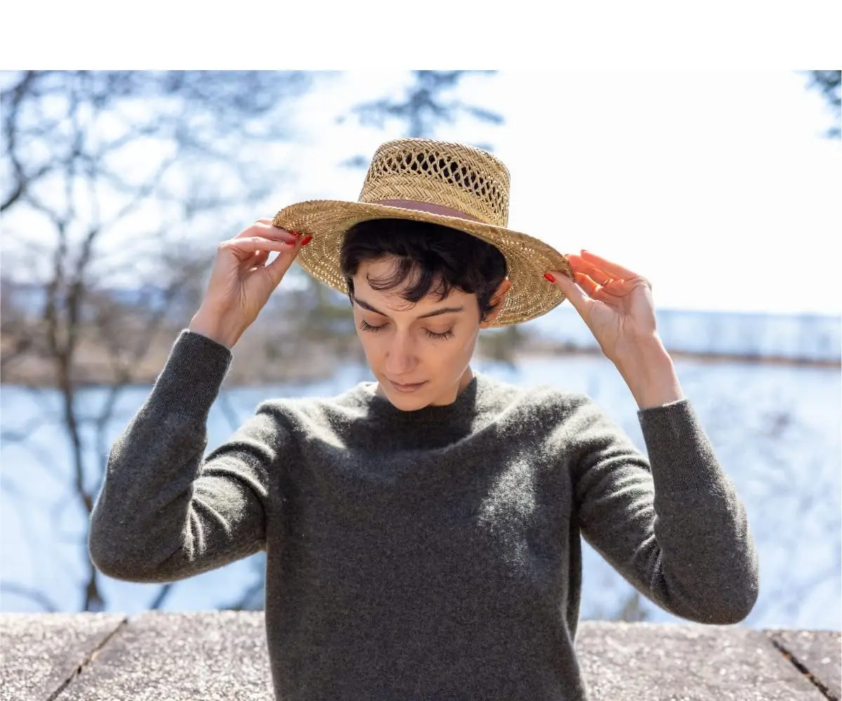 Dorfman Pacific Rush Gambler Hat for Men, Straw Sun Hat, Wide Brim UV Protection | Durable & Ventilated - view 6